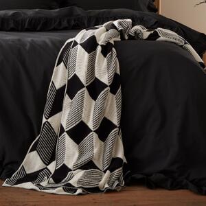 Style Sisters Knitted Cube Throw White