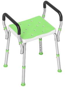 HOMCOM 57-69cm Aluminium Frame Bath Seat