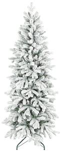 HOMCOM 6ft Flocked Artificial Christmas Tree