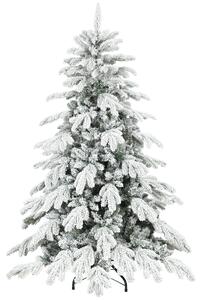 HOMCOM 5ft Super Flocked Christmas Tree - Green/White