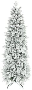 HOMCOM 7ft Flocked Artificial Christmas Tree