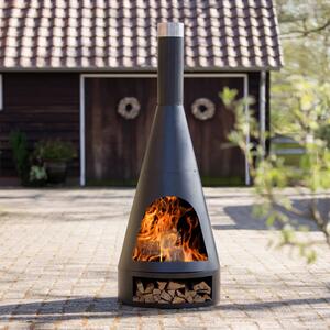 RedFire Fireplace Kingston 43x120cm Steel Matte Black