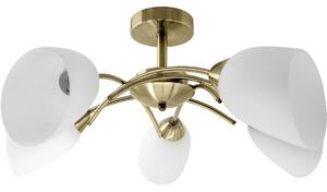 Ceiling Light Activejet NIKITA 5P Patyna White Metal Glass 200 W
