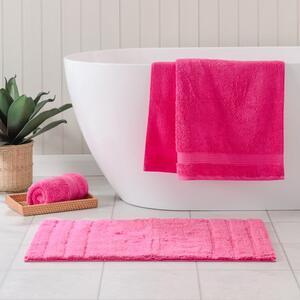 Luxury Cotton Textured Stripe Bath Mat