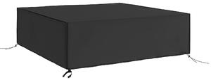Outsunny Large Patio Garden Furniture Set Cover 600D Oxford Square Waterproof, 230 x 230 x 70 cm, Black