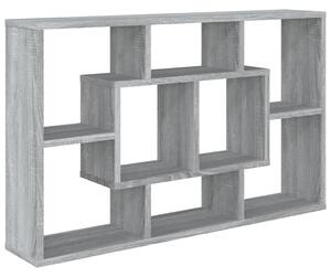 Wall Shelf Grey Sonoma 85x16x52.5 cm Engineered Wood