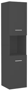 Bathroom Cabinet Black 30x30x130 cm Engineered Wood