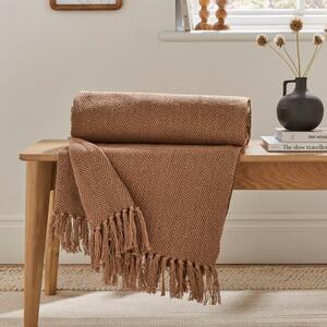 Jenson Herringbone Throw Blanket 130cm x 180cm