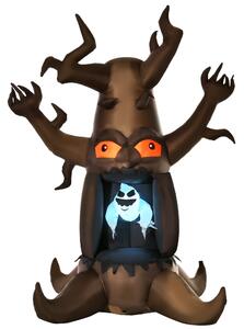 HOMCOM Next Day Delivery Inflatable Halloween Floating Ghost Tree with LED Light Outdoor Decoration 8FT 2.4m