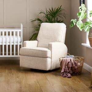 Obaby Madison Swivel Glider Recliner Chair Oatmeal