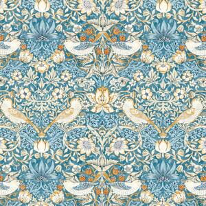 Strawberry Thief Fabric Denim Spice