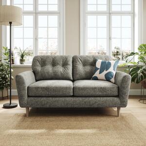 Sven Chunky Chenille 2 Seater Sofa Charcoal