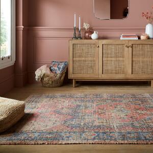 Dua Jute Traditional Rug Pink