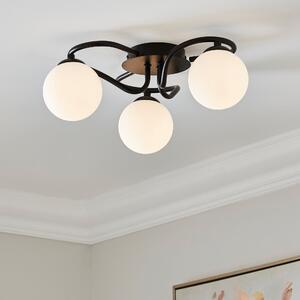 Selana Semi Flush Frosted Ceiling Light