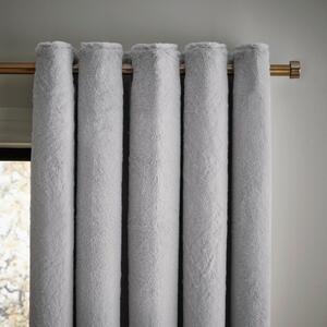 Lenon Thermal Eyelet Curtains Silver