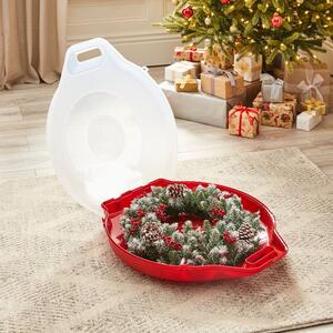 Strata Clear Plastic Wreath Holder Storage Box