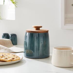 Montreal Stoneware Kitchen Canister Blue