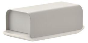 Mattina Butter dish - / Porcelain & steel by Alessi Grey