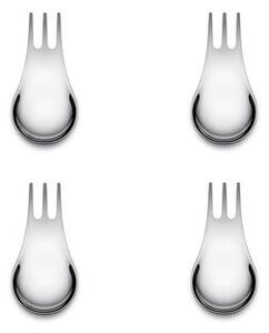 Moscardino Fork - / Spoon for aperitif - Set of 4 by Alessi Metal