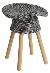 Coiled Stool - H 54 cm by Umbra Shift Grey/Natural wood