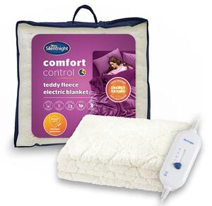 Silentnight Comfort Control Teddy Fleece Electric Blanket, Single