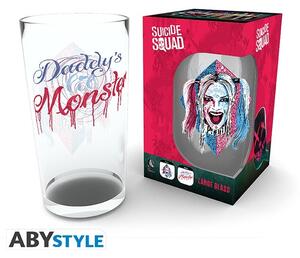 Glass Suicide Squad - Harley Quinn Face