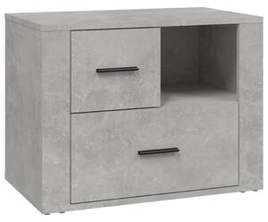Bedside Cabinet Concrete Grey 60x36x45 cm Engineered Wood