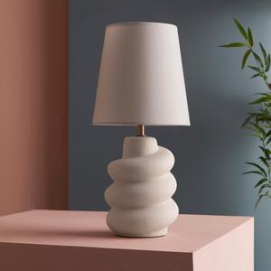 Twirl Ceramic Table Lamp Off-White