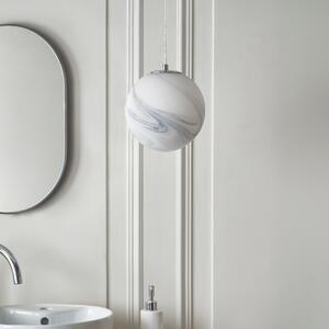 Utopia Marble Bathroom Pendant Light Silver