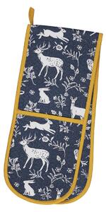 Ulster Weavers Forest Friends Double Oven Glove Navy