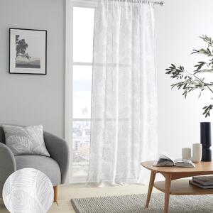 Fusion Matteo Ready Made Single Voile Curtain Grey