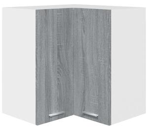 Hanging Corner Cabinet Grey Sonoma 57x57x60 cm Engineered Wood