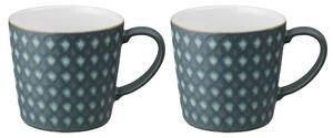 Impression Charcoal Blue Set Of 2 Diamond Large Mug