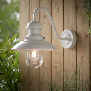 Vogue Preston Outdoor Wall Light Curved Gloss Stone Grey