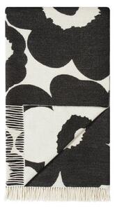 Unikko Plaid - / 130 x 180 cm by Marimekko White/Black