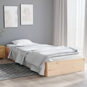 Bed Frame without Mattress Solid Wood 90x190 cm Single Single