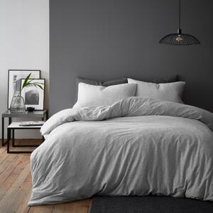 Elements Asher Jersey Grey Duvet Cover and Pillowcase Set Grey
