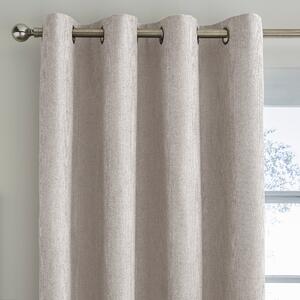 Ensley Chenille Thermal Eyelet Curtains Sandstone