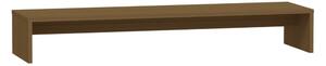 Monitor Stand Honey Brown 100x27x15 cm Solid Wood Pine