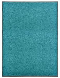 Doormat Washable Cyan 90x120 cm