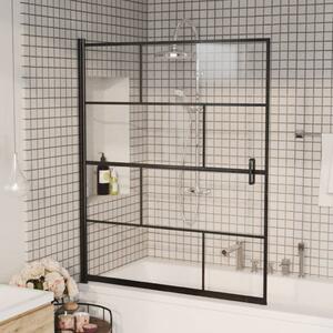 Shower Enclosure ESG 116x140 cm Black