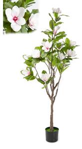 Decorative Flowers Romimex White Magnolia 50 x 160 x 50 cm