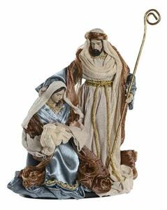 Christmas nativity set DKD Home Decor Blue Golden 48 x 28 x 90 cm