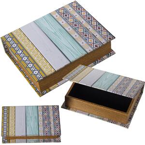 Set of decorative boxes Alexandra House Living Multicolour Wood 3 Pieces