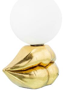 Desk lamp Alexandra House Living Gold Golden Acrylic Plastic Melamin 19 x 23 x 13 cm Lips