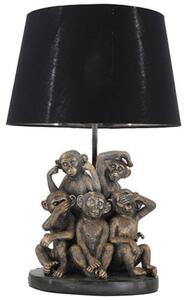 Desk lamp Alexandra House Living Black Gold Golden Plastic 40 W 31 x 48 x 31 cm Monkeys