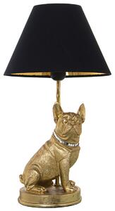 Desk lamp Alexandra House Living Black Gold Golden Plastic 40 W 26 x 46 x 26 cm Dog