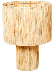 Desk lamp Alexandra House Living Beige Natural wicker Rattan Natural Fibre 40 W 40 x 55 x 40 cm