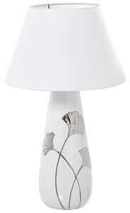 Desk lamp Alexandra House Living White Silver Ceramic 60 W 16 x 45 x 16 cm