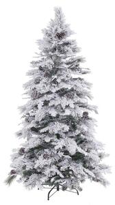 Christmas Tree White Green PVC Metal Polyethylene 150 cm